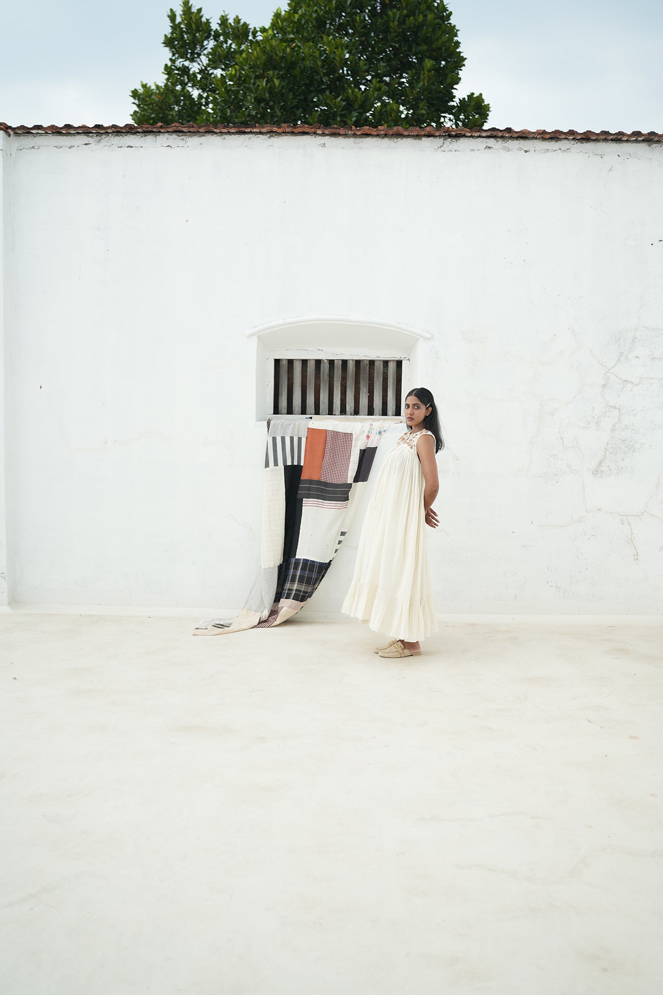 Maple Cotton Gather Yoke Dress