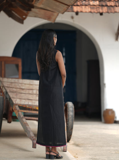 Ratri Cotton Linen Shift Dress