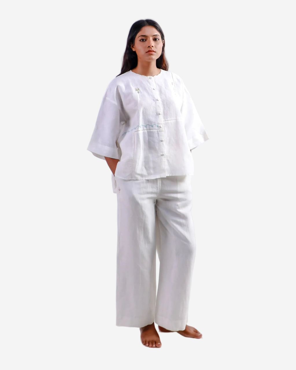 Heirloom Shirt & Rose Paper Bag Pant
