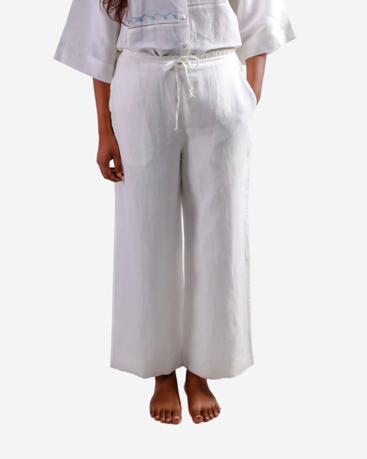 Rose paper bag pants