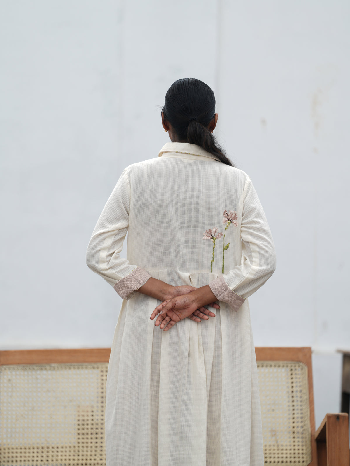 Daphne Handloom Cotton Embroidered Co-Ord Set