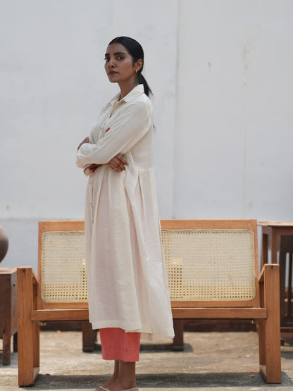 Poppy Handloom Cotton Hand Embroidered Co-Ord Set