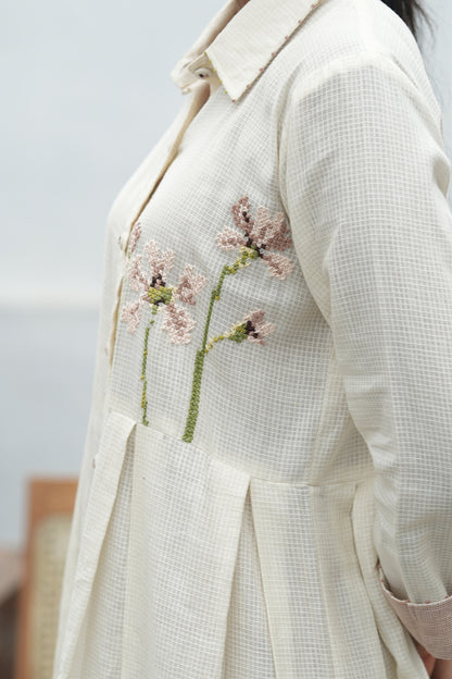 Daphne Handloom Cotton Embroidered Co-Ord Set