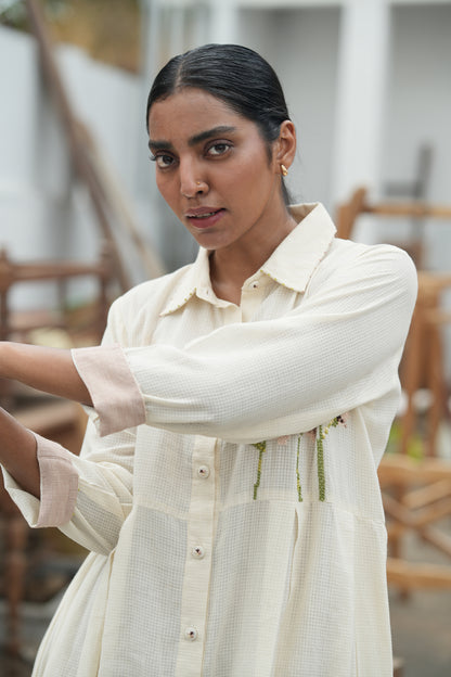 Daphne Handloom Cotton Embroidered Co-Ord Set
