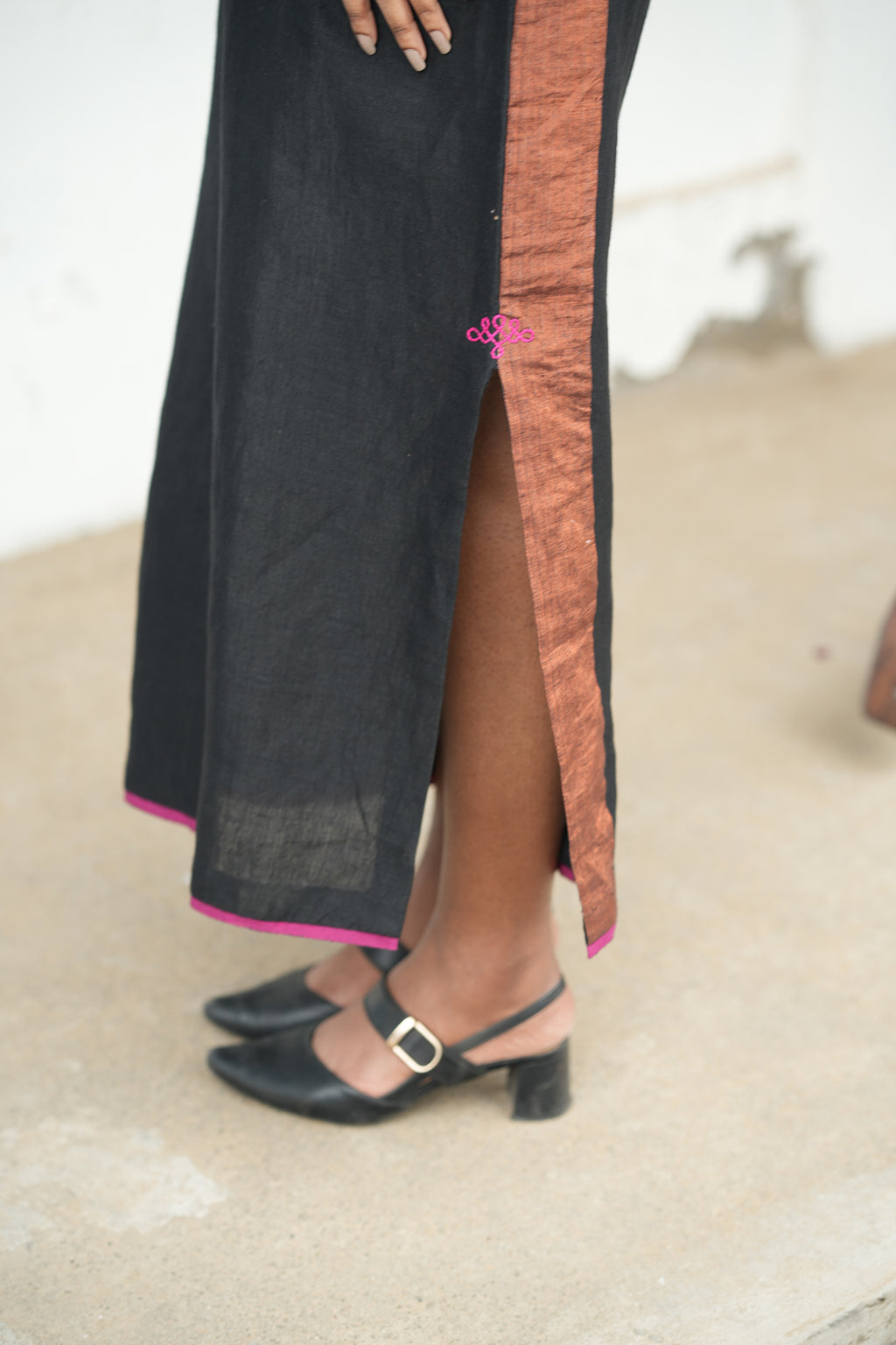 Ratri Cotton Linen Shift Dress