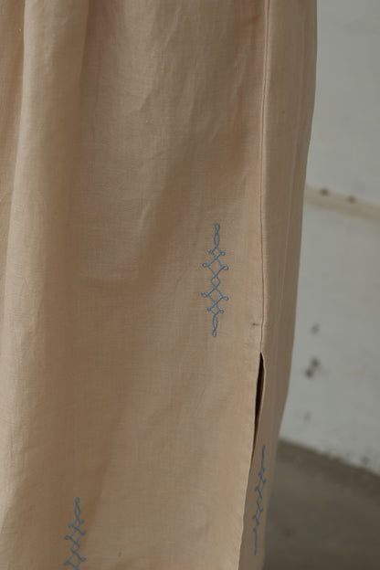 Ananta Cotton Linen Crop Top with Skirt